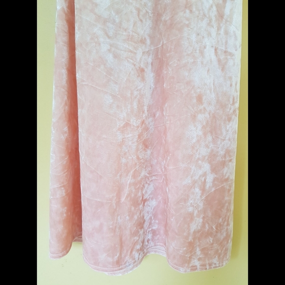 LALA Sleepwear Pink Crushed Velvet Nightgown - Picture 6 of 13